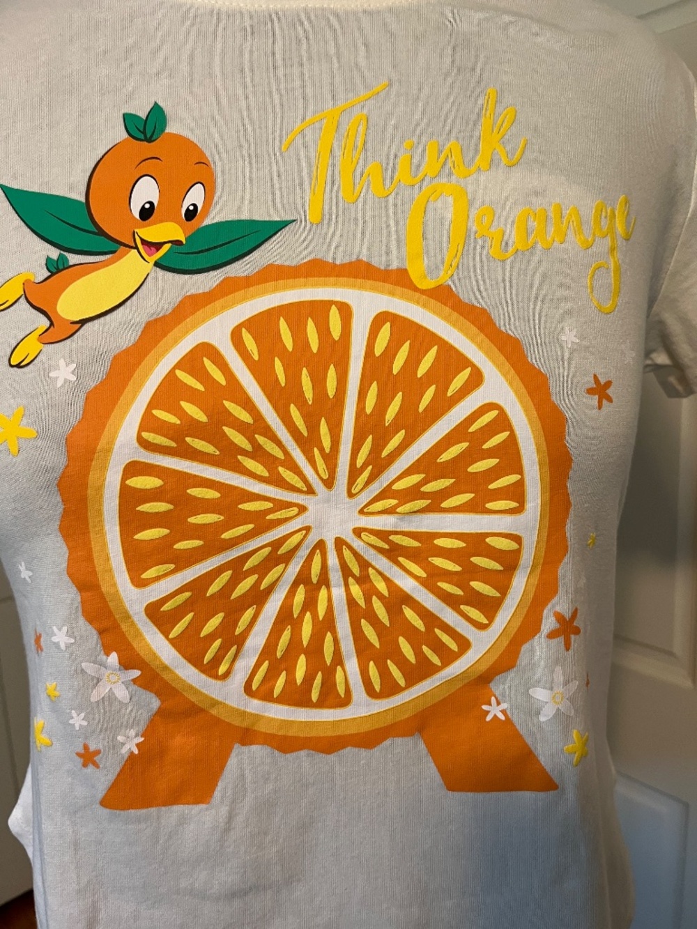Walt Disney World Orange Bird Think Orange! T-Shirt Size M EUC